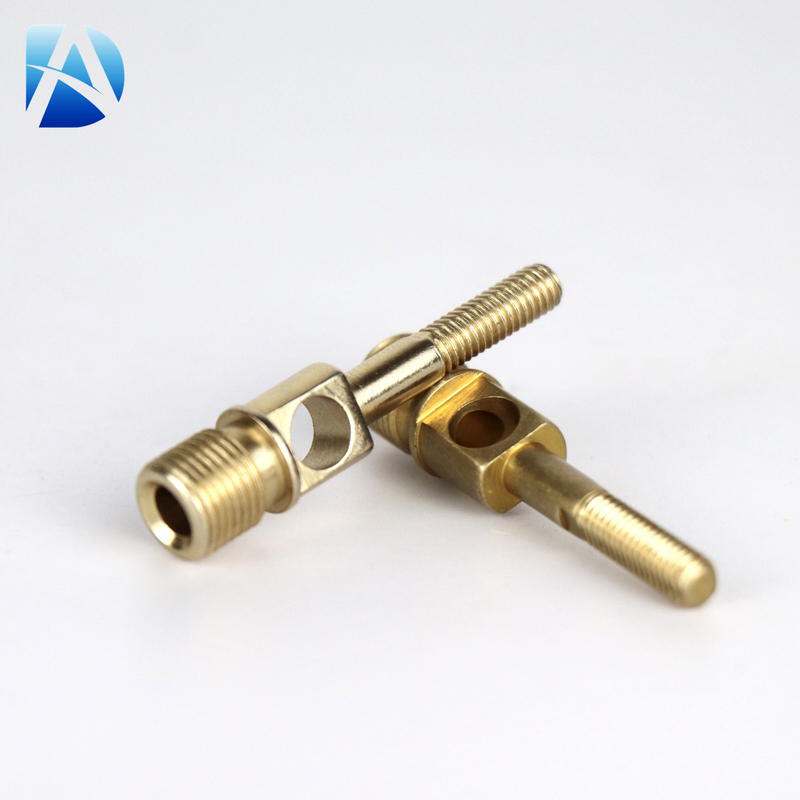精密 CNC 加工黄铜串球头螺钉，带螺纹孔，适合定制应用