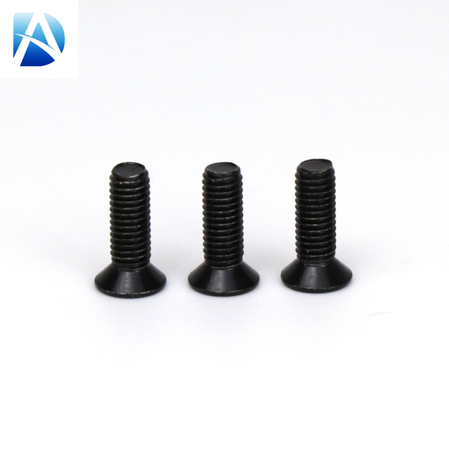 定制紧固件黑色氧化六角垫圈法兰头螺钉