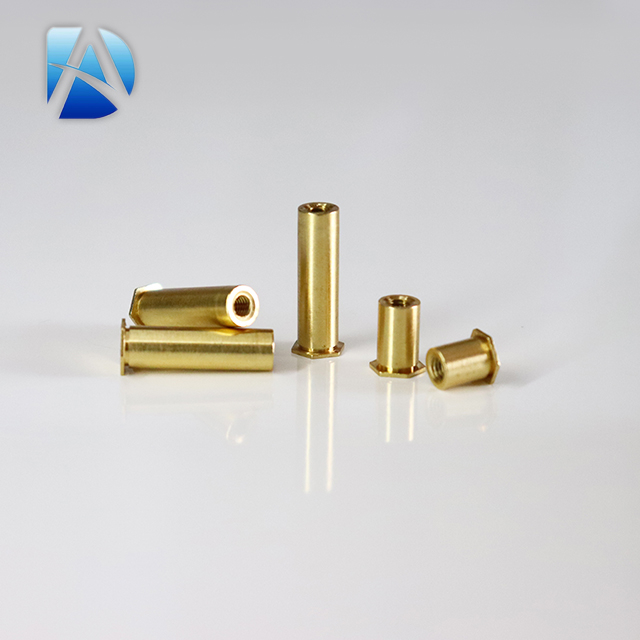 铆接螺母柱黄铜盲孔铆钉螺母柱黄铜铆钉