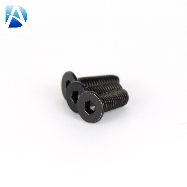 定制黑色氧化一字槽沉头小螺钉 DIN963