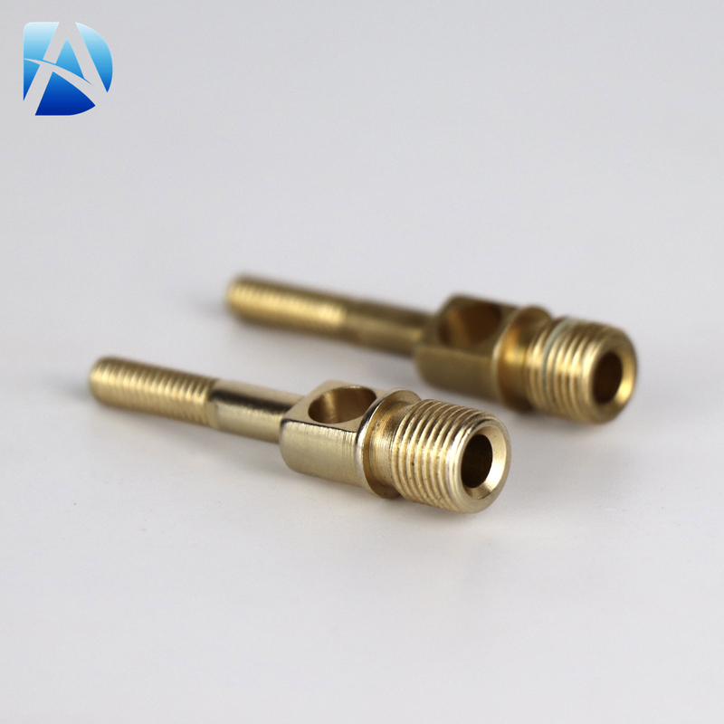 精密 CNC 加工黄铜串球头螺钉，带螺纹孔，适合定制应用